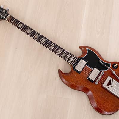1962 Gibson Les Paul SG Standard Employee Guitar Cherry w/ Pat # Pickups, Sideways Vibrola, Case image 12