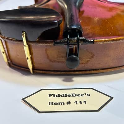 Vintage 4/4 adult violin 1913-1920 - original finish - labeled image 4