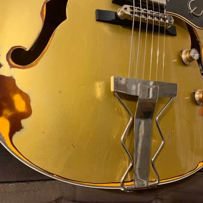 Gibson Epiphone ES 175 Premium Relic Hollow Body Jazz Box Gibson Gold Top Gold Nitro Repaint image 4