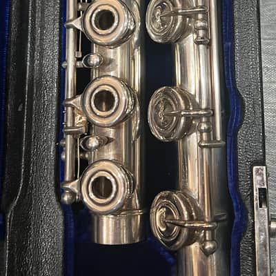 William S Haynes Handmade Conservatory Flute 1980 - Silver image 12