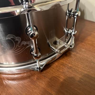 Ahead Engraved Titanium Snare Drum 6x14 image 6