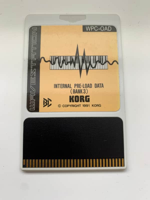 Korg WPC-OAD Internal Pre-Load Data Bank 3 for Korg Wavestation 1991 image 1