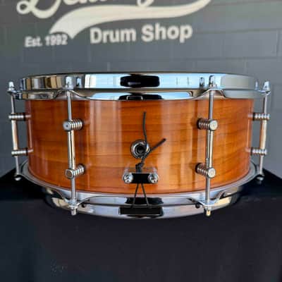 Doc Sweeney Drums Solid Steambent Cherry 'Santa Fe' 5.5x14 Snare Drum with Chrome Hardware image 4