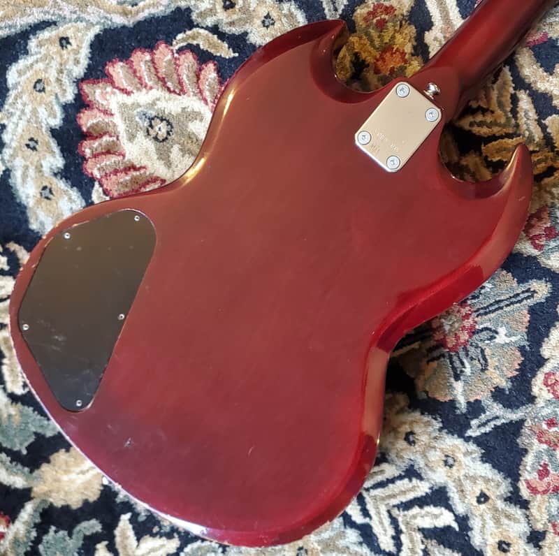 Greco☆SGベース ワインレッド 2ピックアップEB3 Greco EB SG Bass