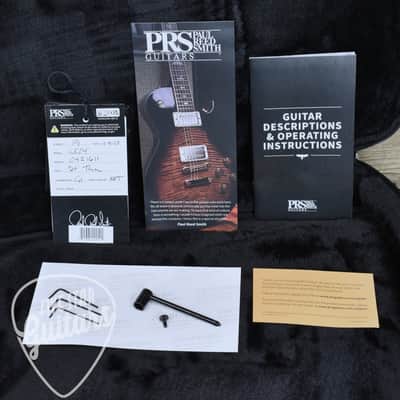 PRS Wood Library CE-24 Satin Quilt Top - Faded Gray Black Green Burst with Gigbag image 15