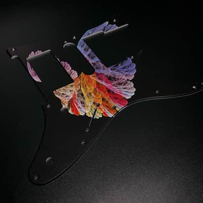Fractal Wings #8 / Ibanez Pickguard / RG350 / JEMJR / Graphic / Stormguitar image 6