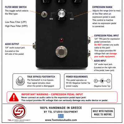 Handmade MS-20 Analog LP & HP Filter for standalone use or for expression pedal use korg low pass bass guitar image 5