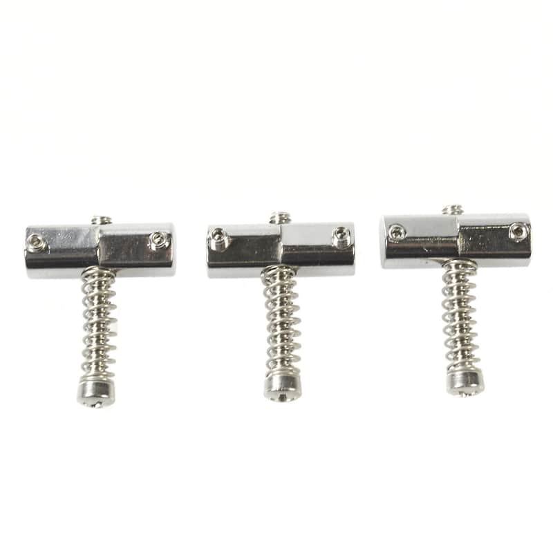 Callaham Enhanced Vintage Compensated Stainless Steel Tele Saddles (3 Pack) image 1