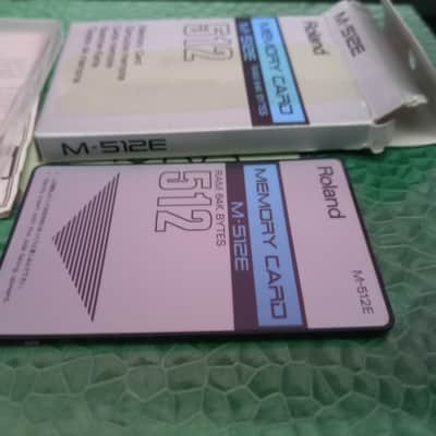 ROLAND M-512E MEMORY CARD RAM 64K BYTES For D50 VG JD JV U BOX MANUAL WORK GREAT image 8