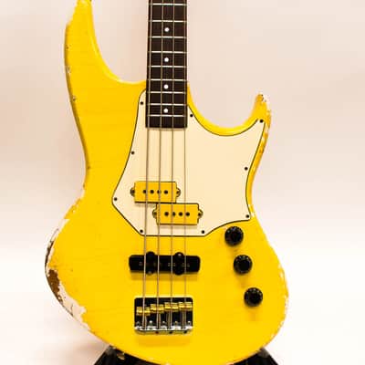 1984 Vintage Hamer Cruise 4 String Electric Jazz Bass Guitar - Aged White image 1