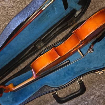 Suzuki No. 220 1/4 Violin, Japan 1986, with Bow & Case. Very Good Condition image 10