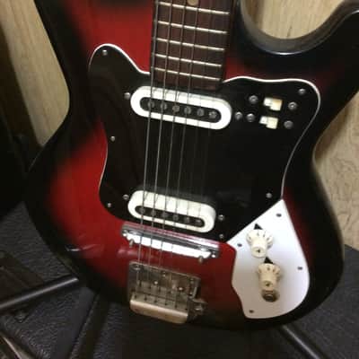 Kingston Double  Cutaway  60’s  red  /. black image 2
