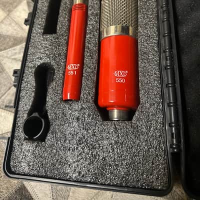 MXL 550/551R Ensemble Condenser Mic Recording Kit 2010s - Red/Chrome