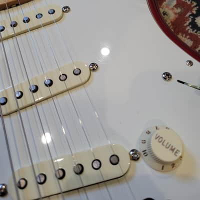 Modified Fender Jimmy Vaughn Stratocaster W/ Classic Vibe MX Neck - Candy Apple Red Incl HSC (C016-12) image 15