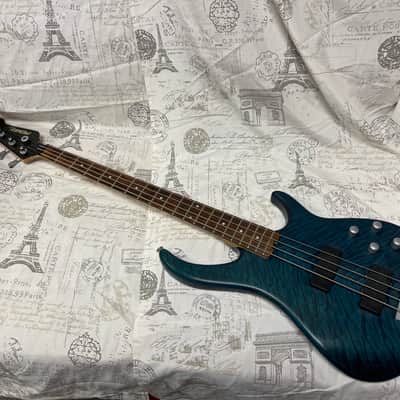 Peavey Fury IV 2001 4-String Turquoise Factory Active Electronics Lightweight Funk Master! image 7