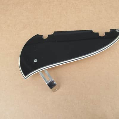 1960s Univox Black Guitar Pickguard W Bracket Semi Hollow Archtop Teisco Japan image 1