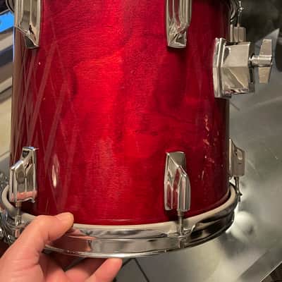 Tama Superstar 12x11 Tom 1980s - Cherry Wine image 4