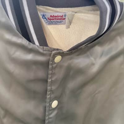 Vintage Shure Brothers Microphone Silver Bomber Jacket size XL 1970s 1980s Very Rare - FREE SHIPPING! image 4