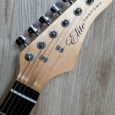 2025  Elite ® Strat Pro Style Electric Guitar "Blue Sunburst" & Hot Z-Mule Pickups® Gilmour Mod'd image 5