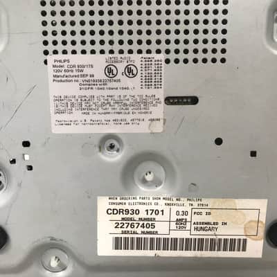 Philips CDR 930 1701 Mini Audio CD Recorder CDR930 image 7