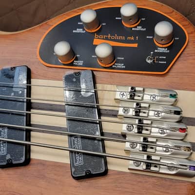 Cort A5BEYONDOPBN Single Cutaway Multi-Scale Bubinga Top 5-String Electric Bass Guitar w/Premium Soft Case image 17