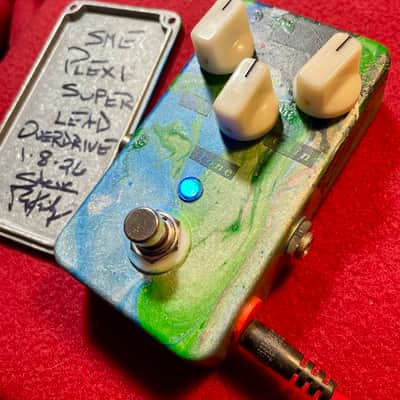PLEXI SUPERLEAD OVERDRIVE PEDAL with TRUE BYPASS & SUPER BLUE LED by STEVE MCKINLEY ELECTRONICS CUSTOM SHOP *RARE* image 5