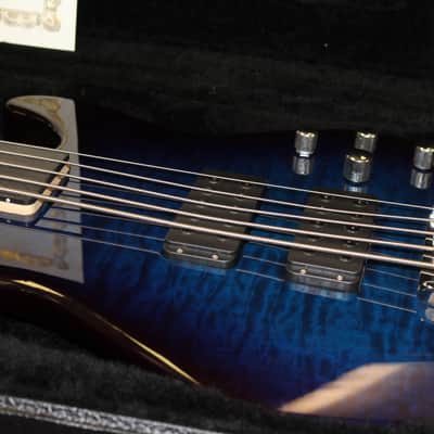 G&L L-2500 Fretless 2015 Blueburst 5-String Bass W/ Hard Case image 2