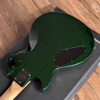 ESP The Eclipse Electric Guitar Japan Vintage Late 80s Early 90s Trans Emerald Green W/OHSC image 22