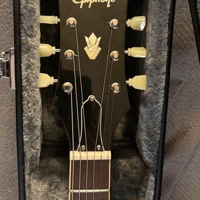 Epiphone ES-335 "Inspired by Gibson" - Olive Drab with hardshell case image 8