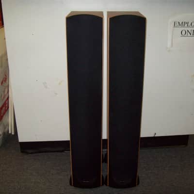 Set Of Paradigm Monitor 7 V.6 Hi Fi Speakers Cherry image 1
