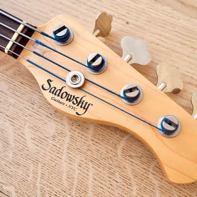 Sadowsky NYC 4-20 J Bass Custom Bora Blue Boutique Electric Bass Guitar w/ Case image 4