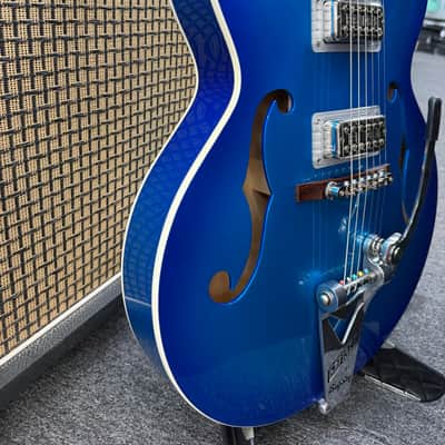 Gretsch G6120T-HR Brian Setzer Signature Hot Rod 2019 - Candy Blue Burst image 5