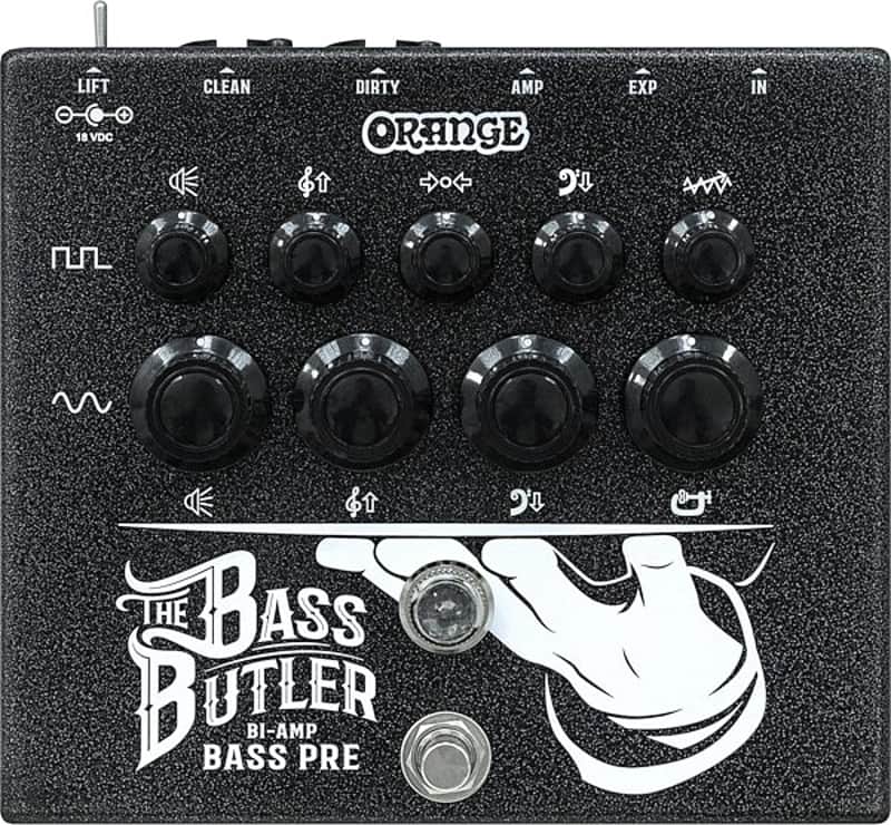 Brand New Orange Bass Butler Bi-Amp Bass Guitar Preamp Pedal image 1