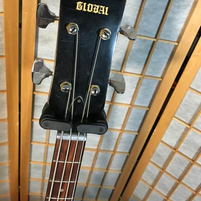 Global 4 String Short Scale Bass EBO Copy 1970's Walnut image 3