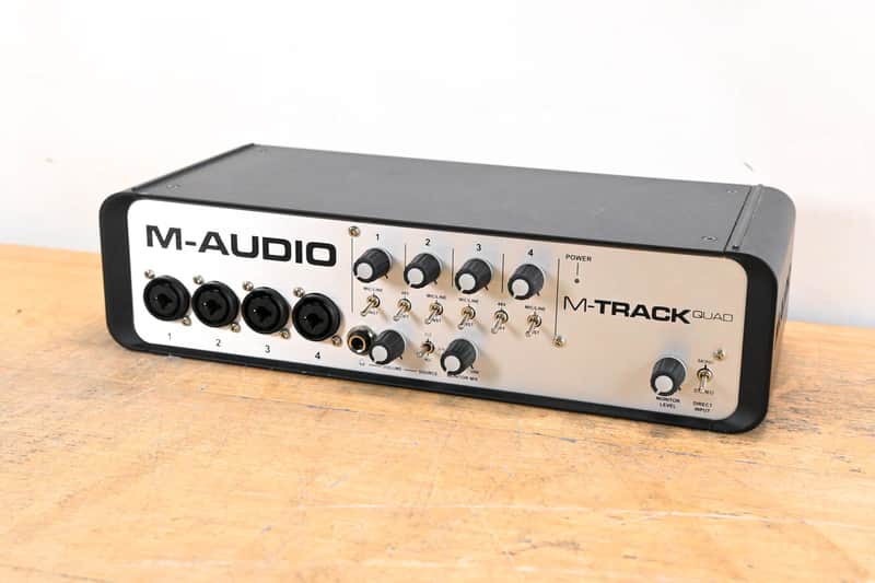 M-Audio M-Track Quad 4x4 USB Audio/MIDI Interface (NO POWER SUPPLY) CG01VGE image 1