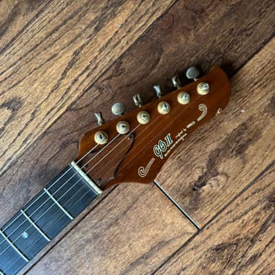 Vintage 1979 Greco GO II Brazen Picker Electric Guitar Walnut Brown MIJ Fujigen Japan image 9