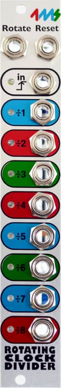 4MS RCD Rotating Clock Divider V2 Eurorack Synth Module, Silver image 1