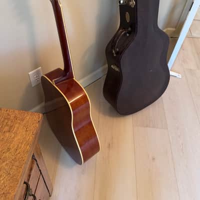 Alvarez PD80S or PD 30S/12 N 1980’s? - Great shape. Pecan color back and sides. Gold hardware. image 9