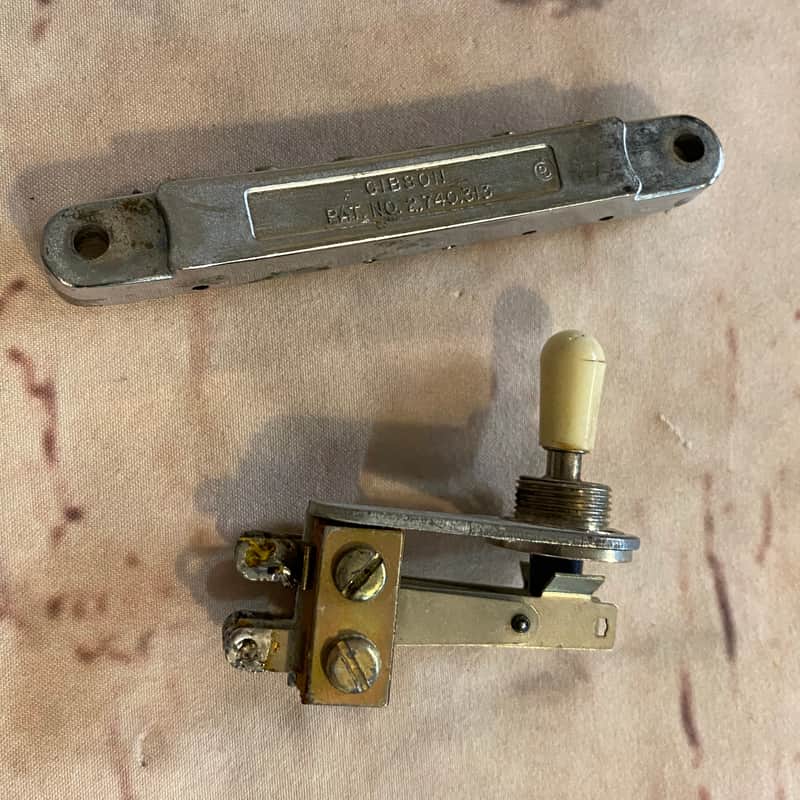 Vintage original Gibson  Tune o matic 60’s Chrome image 1