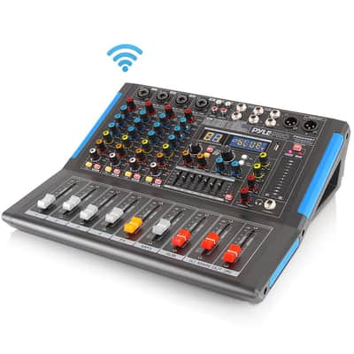Pyle PMXU46BT 4-Ch. Bluetooth Studio Mixer - DJ Controller Audio Mixing Console System image 7