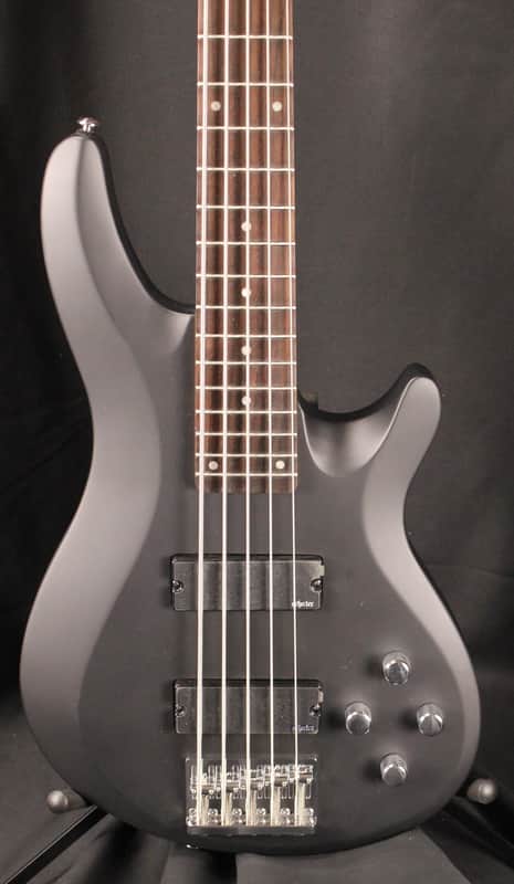 Schecter C-5 Deluxe 5 String Electric Bass Satin Black image 1