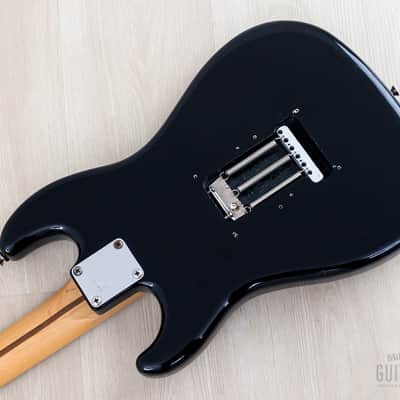 1986 Squier by Fender Bullet S3T (V2) Black w/ American Standard Pickups, E6-Serial Japan MIJ Fujigen image 15
