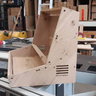 10u 104HP Solid Oak Eurorack Case by 2 Many Synth (In stock, finish to choose!) image 2