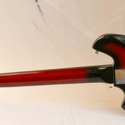 Rare Vintage Howard/Teisco Full Scale Bass 1965 Red Burst image 12