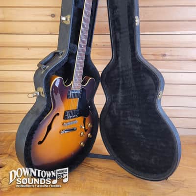 Early 90s Orville By Gibson ES-335vs Semi-Hollow Electric Guitar with TKL Hard Case - Vintage Sunburst, DiMarzio PAF PUs, just under 8lbs Bild 11