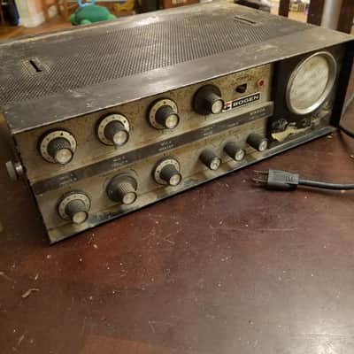 Bogen MX60A Mixer Amplifier 60 Watt Tube Amp Head 8417 1960 Black Steel image 1