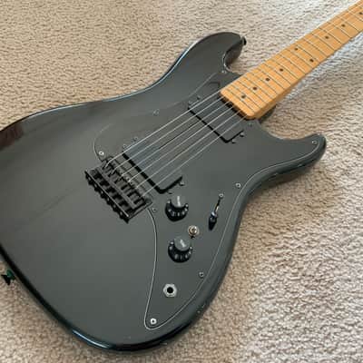 F-Style Bullet H-2 Fender Copy 1980s Metallic Black with Black Hardware image 1