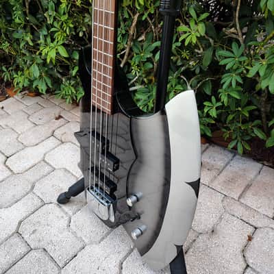 Cort KISS GENE SIMMONS Axe Bass *UNPLAYED* circa 2010 - Black and Silver image 7