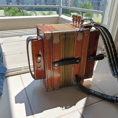 Creole Cajun Accordion with case and Strap by Paul Guidry image 2