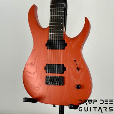 Mayones Duvell DT 7 7-String Baritone Electric Guitar w/ Case - Monolith Metallic Copper image 4